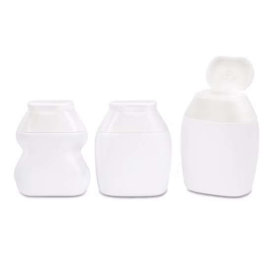 Bouteille en plastique pour rehausseur d'eau à presser, 60 ml, 60 ml, 2 oz, 2 oz, avec capuchon rabattable